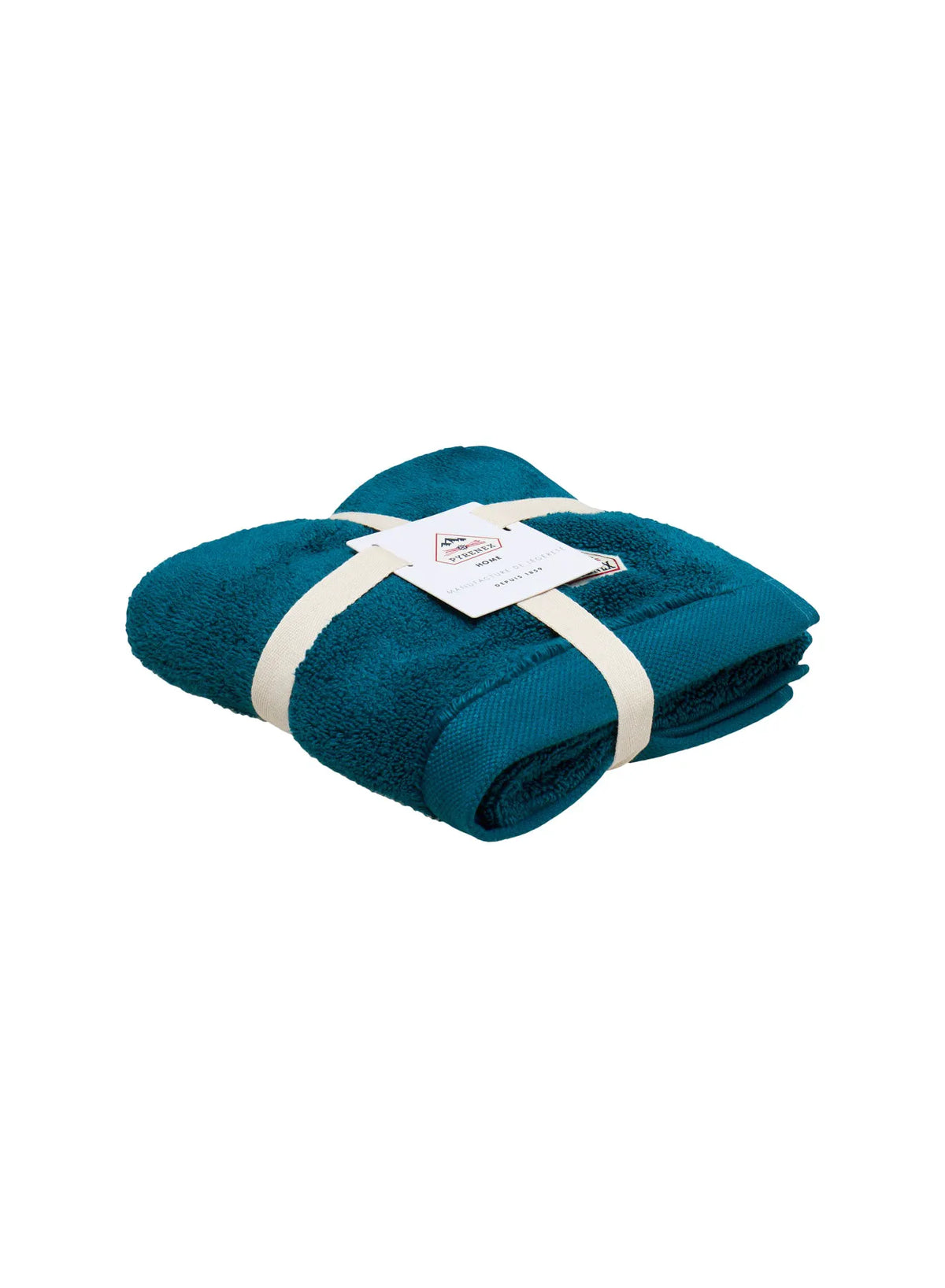Hana peacock blue bath towel