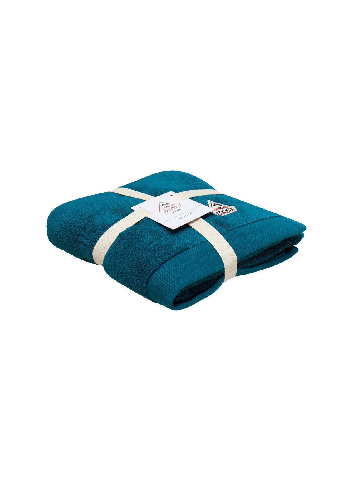 Hana peacock blue bath towel