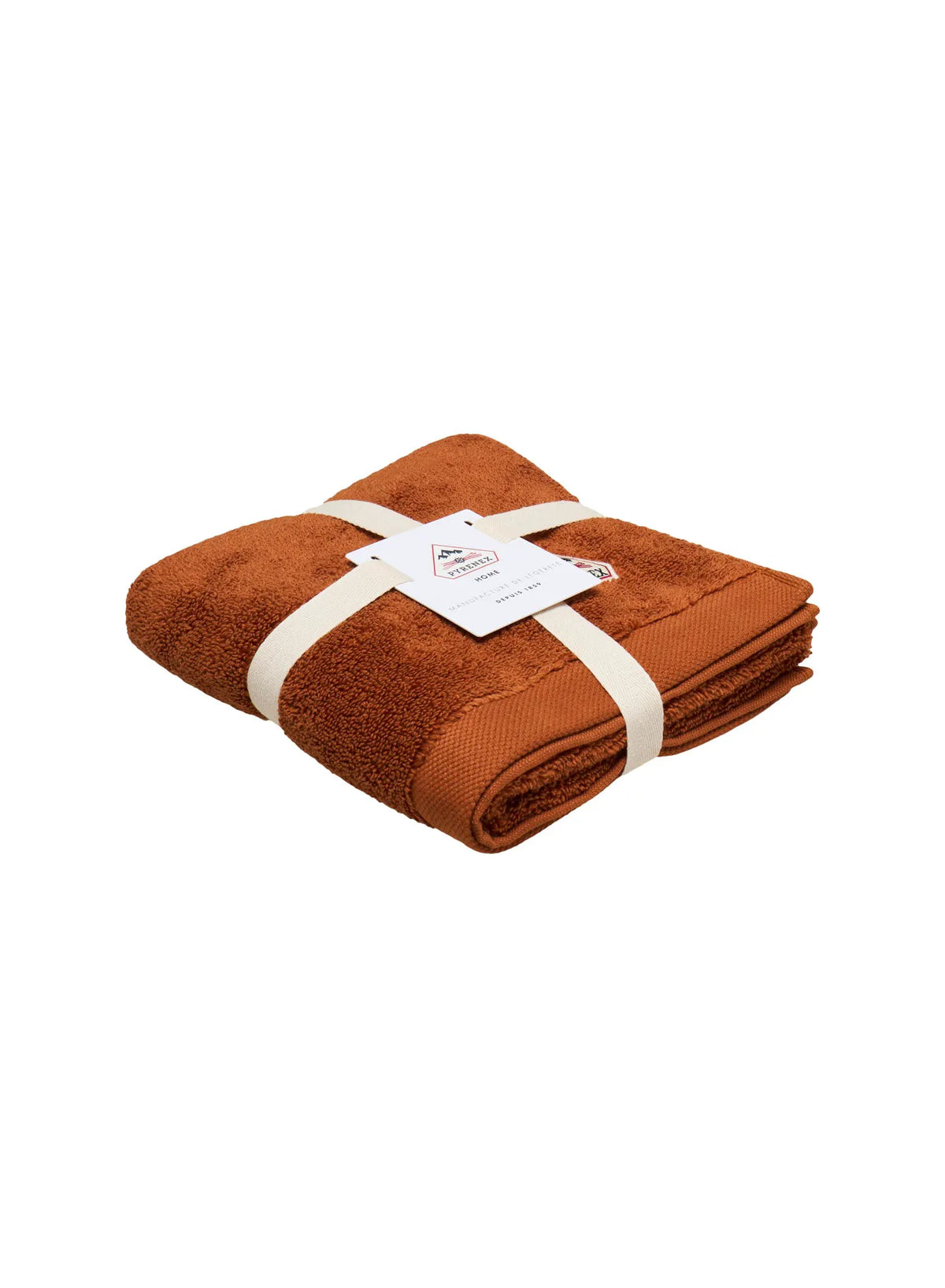Hana terracotta bath towel