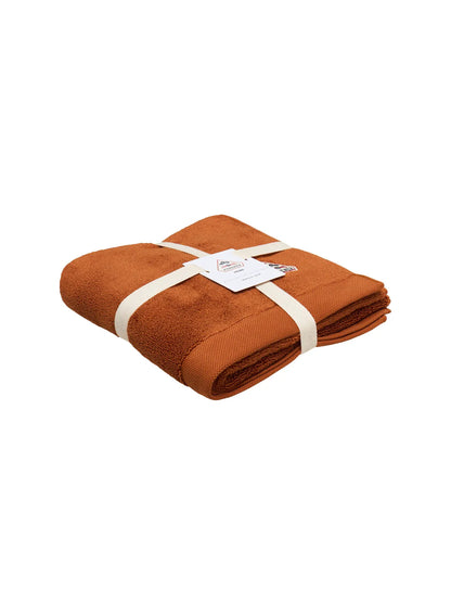 Hana terracotta bath towel