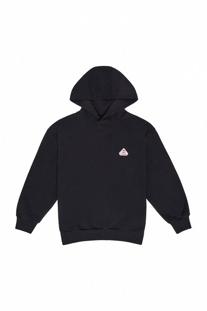 Pyrenex Arcol black children's organic cotton hooded sweatshirt