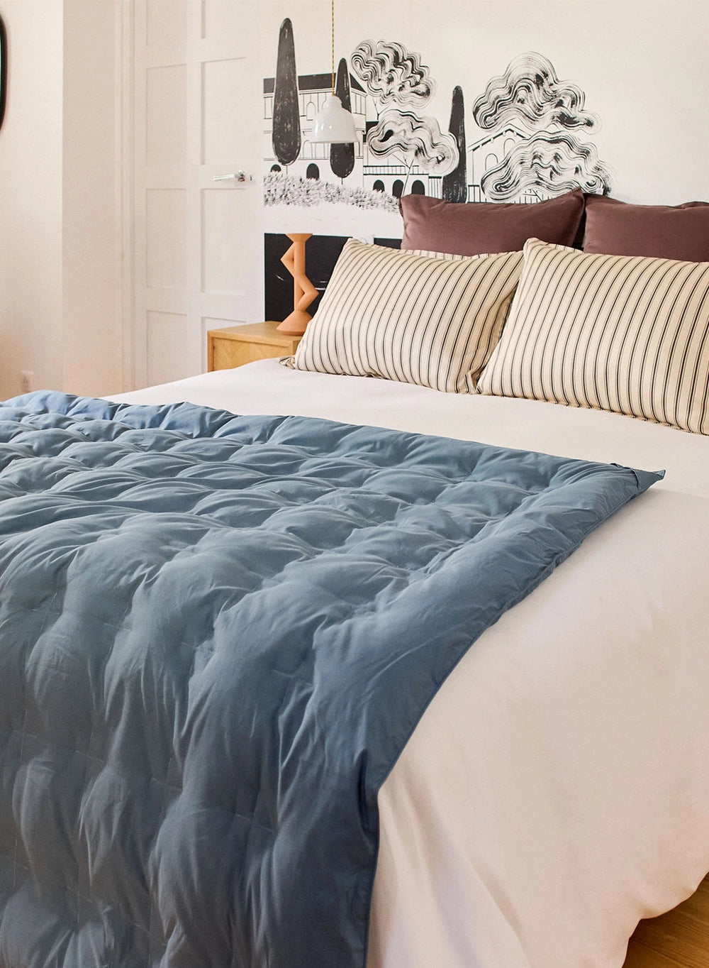 Caresse Night Grey Blanket