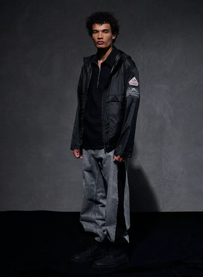 Pyrenex x Wildside Soulere black windbreaker