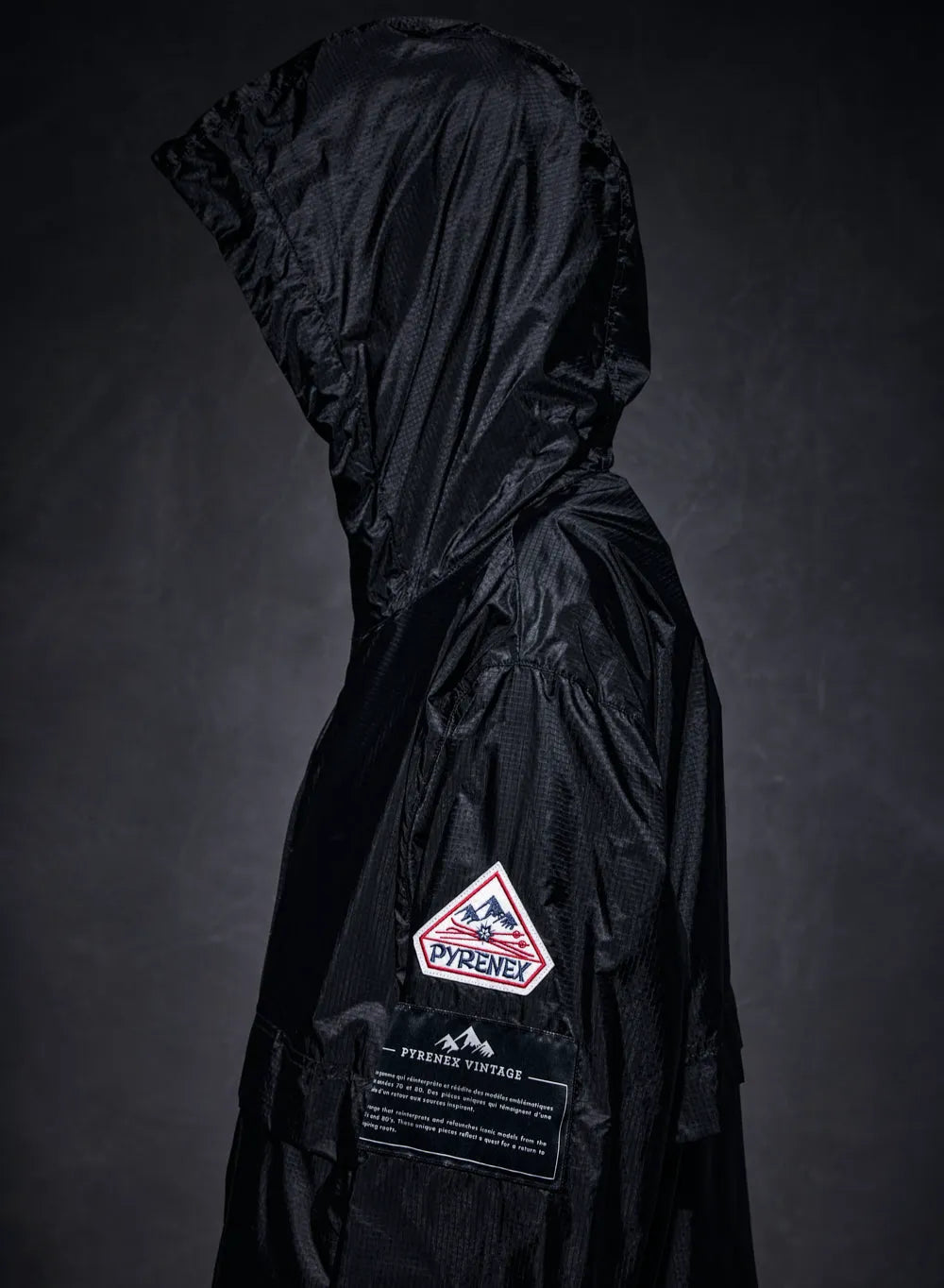 Pyrenex x Wildside Soulere black windbreaker