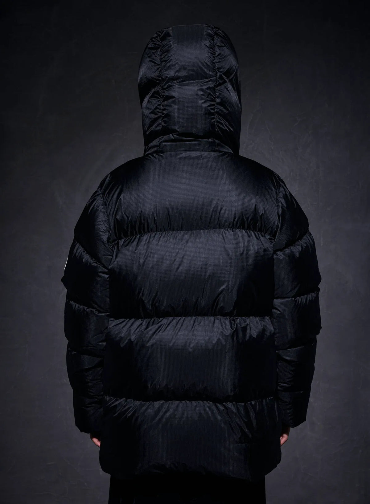 Unisex Shift Hooded Ripstop Pyrenex x Wildside black down jacket