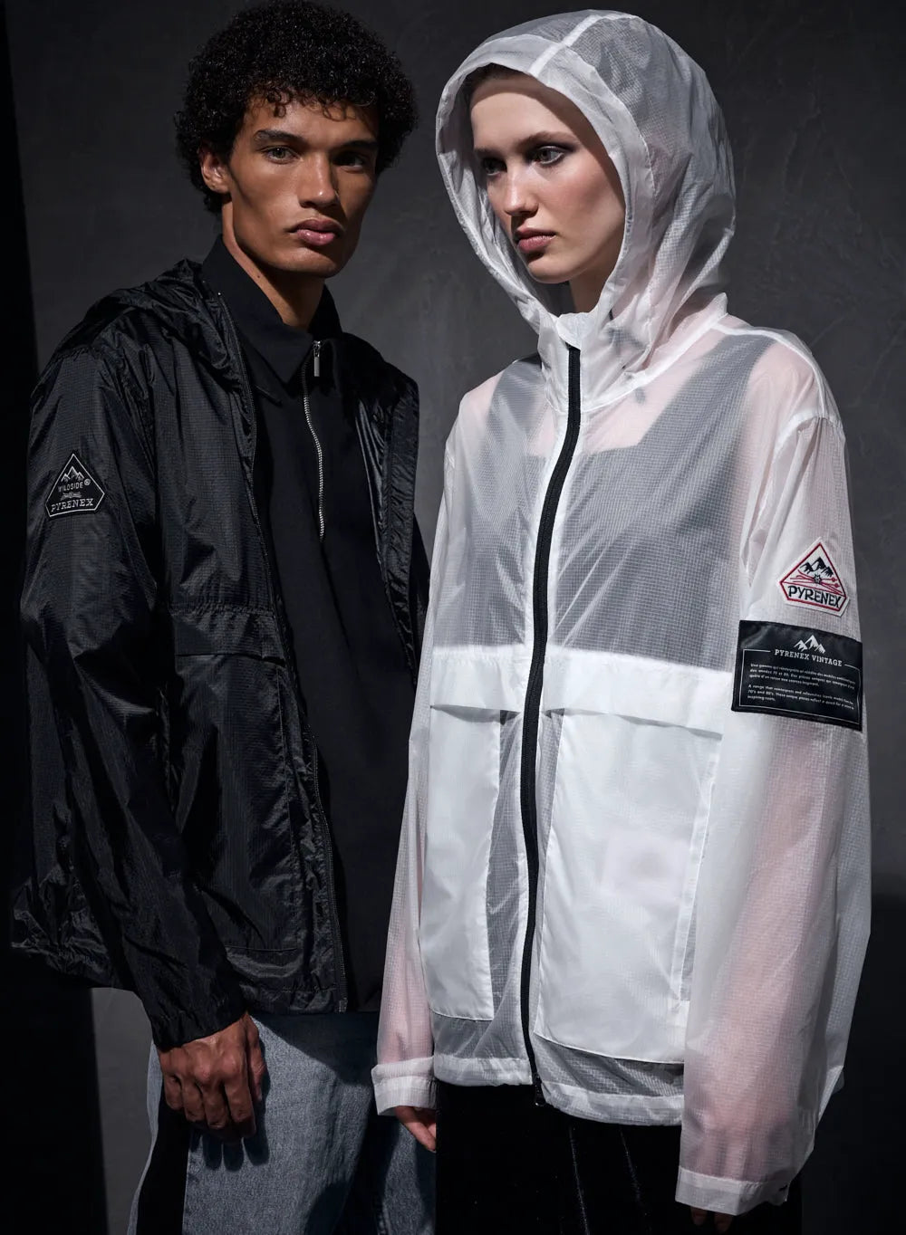 Pyrenex x Wildside Soulere black windbreaker