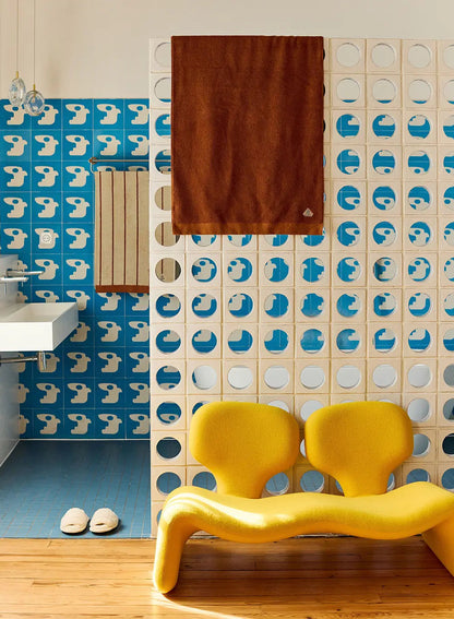 Hana terracotta bath towel