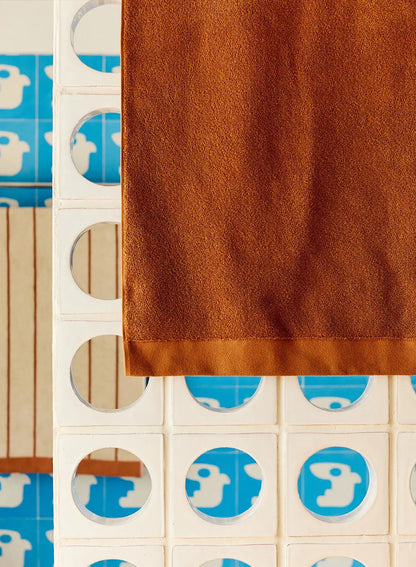 Hana terracotta bath towel