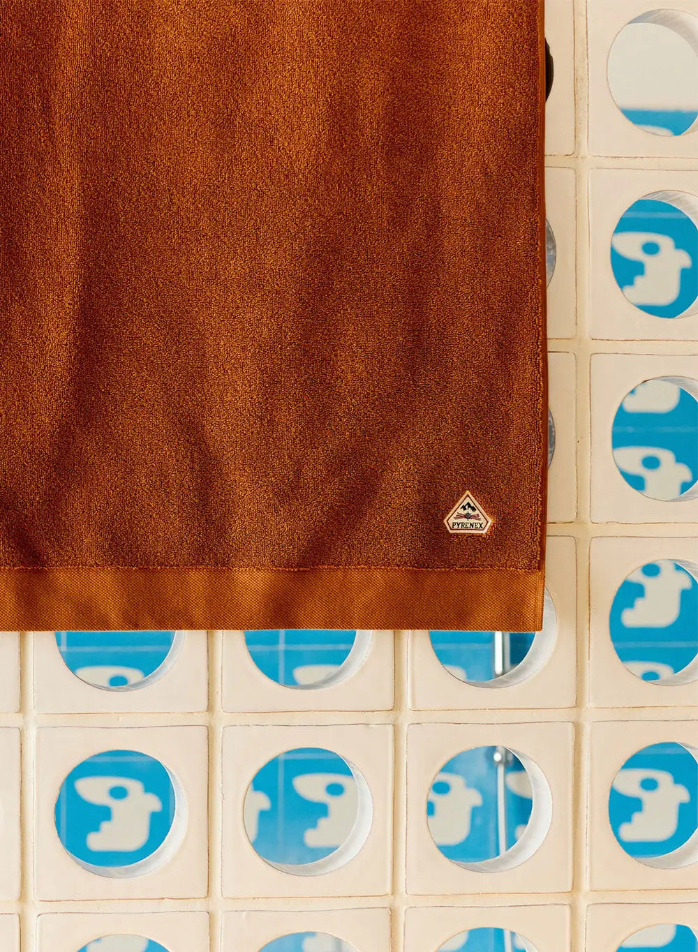 Hana terracotta bath towel