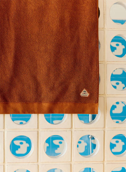 Hana terracotta bath towel
