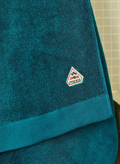 Hana peacock blue bath towel