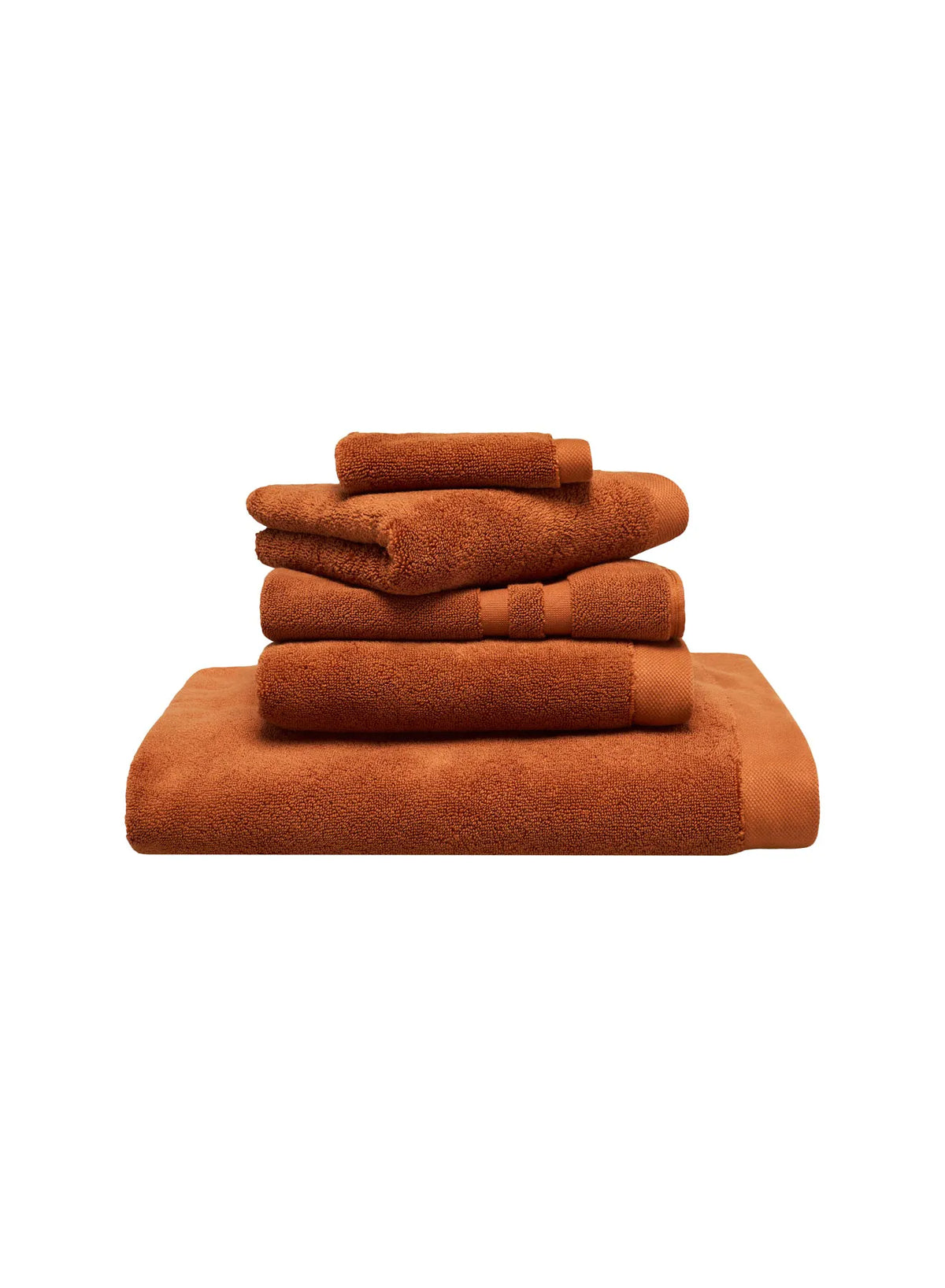 Hana terracotta bath towel