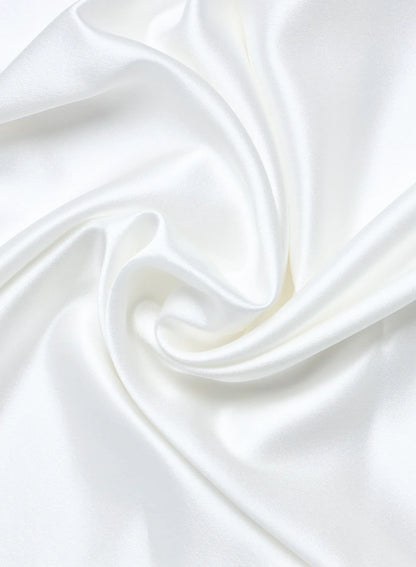 Ivory silk pillowcase
