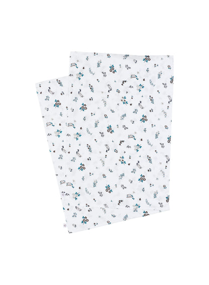 Floral pattern pillowcases x2 in cotton and TENCEL™ Lyocell
