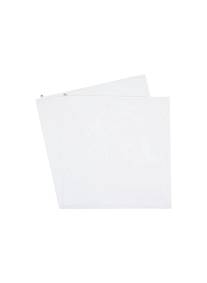 x2 plain white cotton and TENCEL™ Lyocell pillowcases