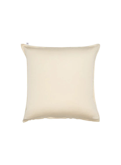 Plain ecru x2 pillowcases in cotton and TENCEL™ Lyocell