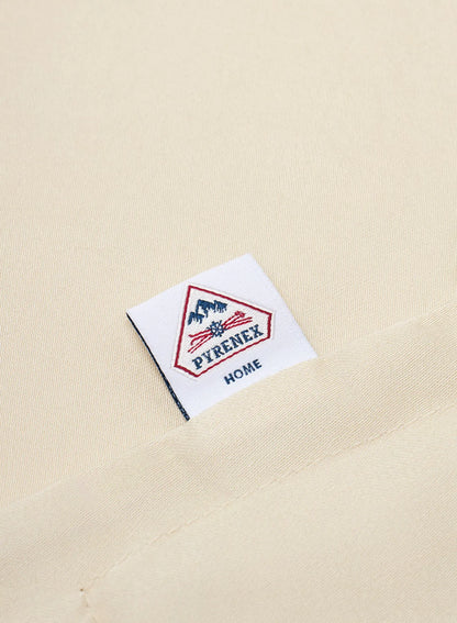 Plain ecru x2 pillowcases in cotton and TENCEL™ Lyocell