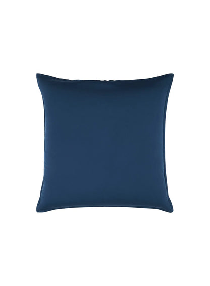 Pillowcases x2 plain ink blue in cotton and TENCEL™ Lyocell