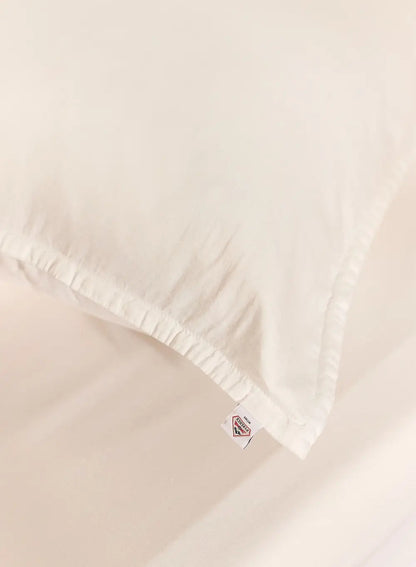 x2 plain white cotton and TENCEL™ Lyocell pillowcases