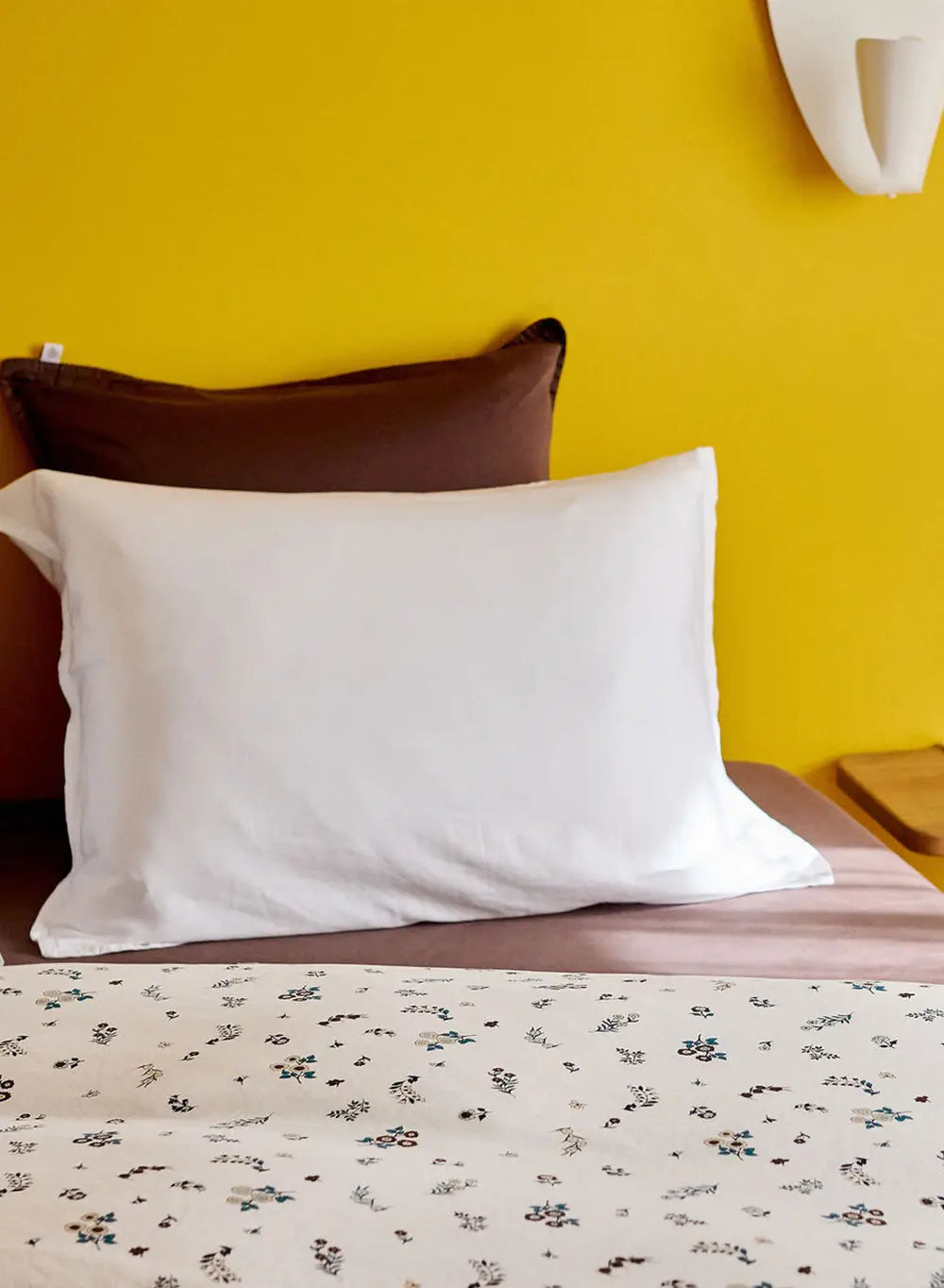 x2 plain white cotton and TENCEL™ Lyocell pillowcases
