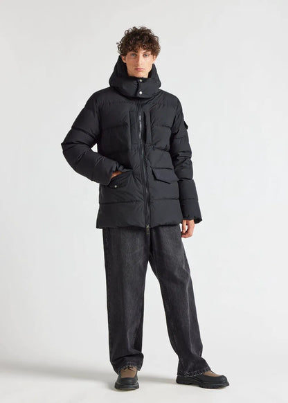 Men's Pyrenex Sterling Black hooded down jacket