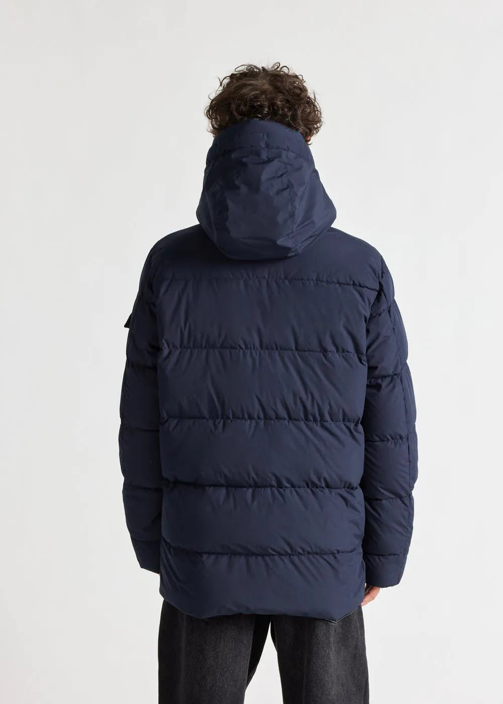 Men's hooded down jacket Pyrenex Sterling Amiral