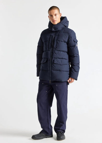 Men's hooded down jacket Pyrenex Sterling Amiral