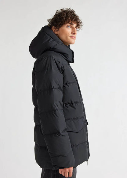 Men's Pyrenex Sterling Black hooded down jacket