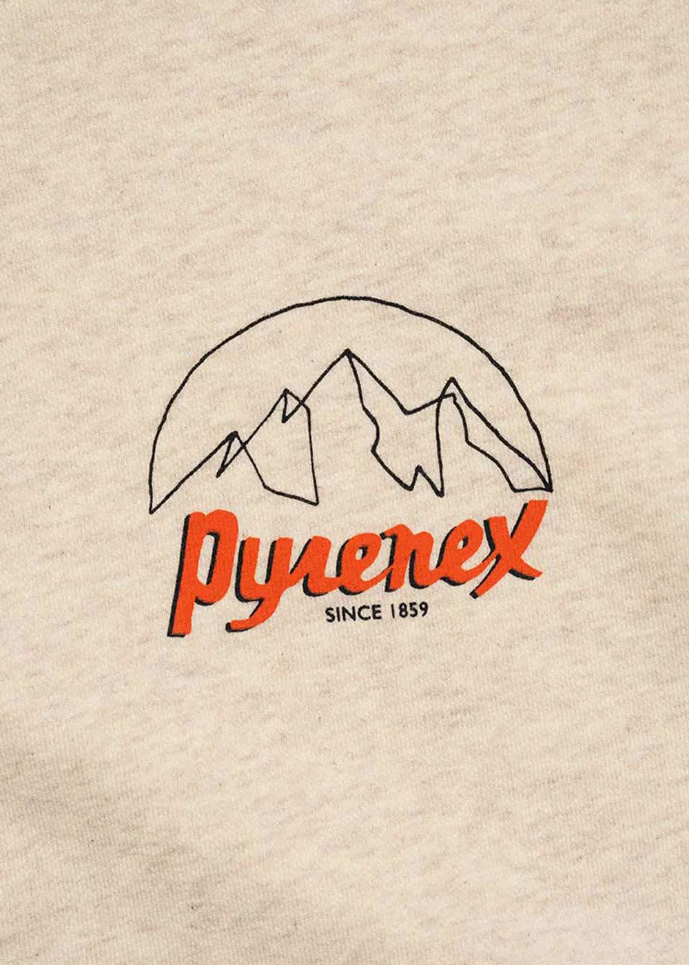 Pyrenex Cliff unisex organic cotton sweatshirt in cream