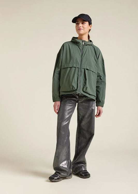 Short women's windbreaker in recycled fabric Pyrenex Yoko Jungle