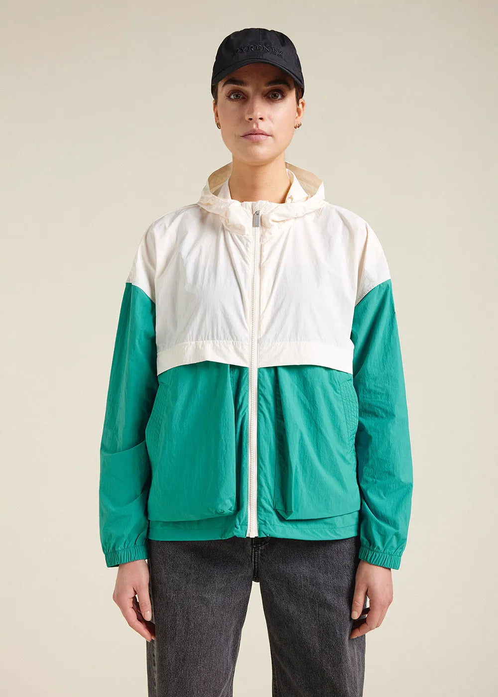 Short women's windbreaker in recycled fabric Pyrenex Yoko Alhambra