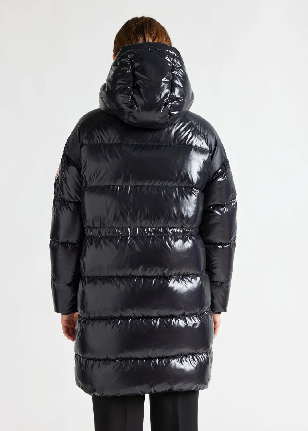 Hooded down jacket for women Pyrenex Fusion Black