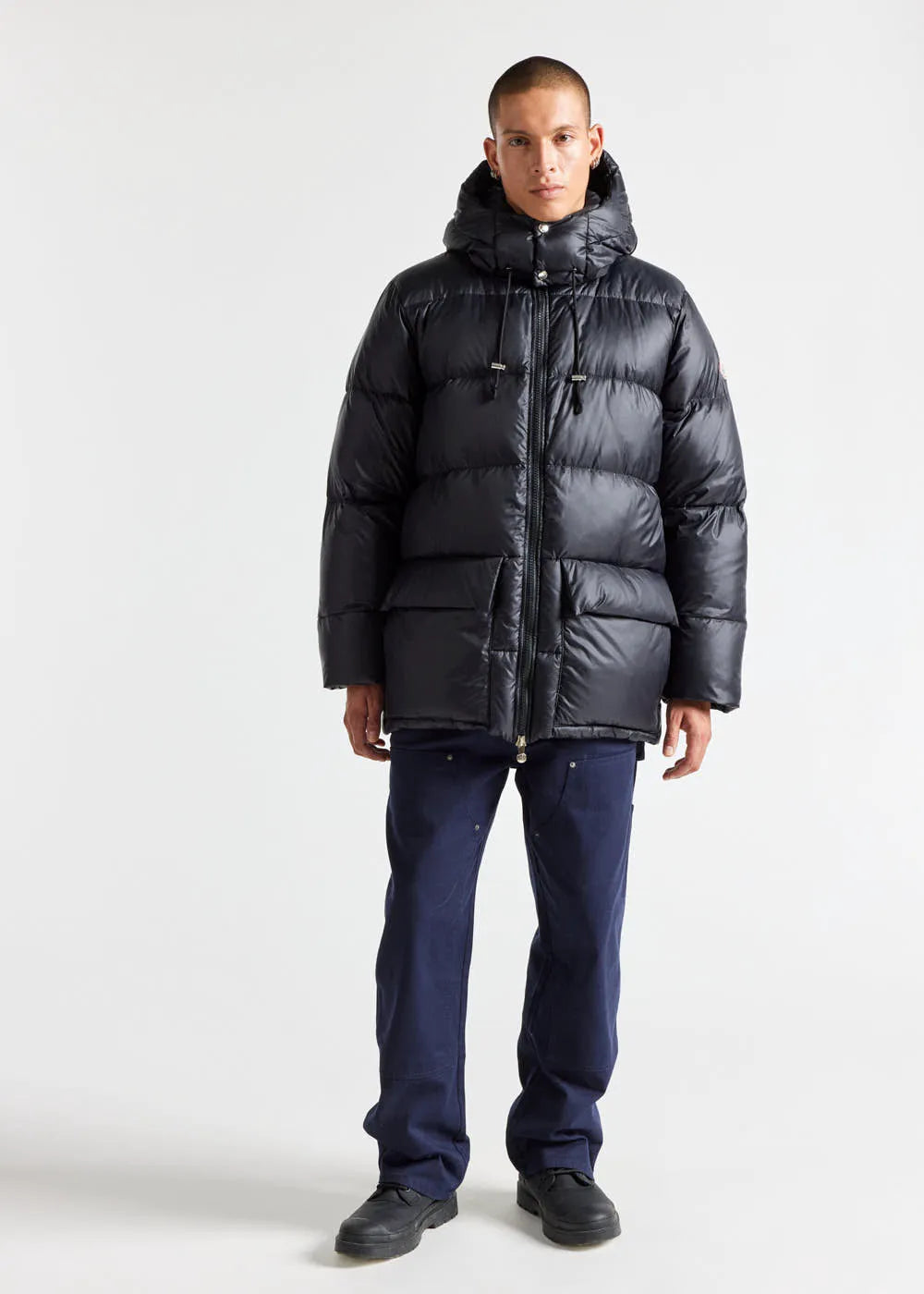 Hooded down jacket for men Pyrenex Evolve Black