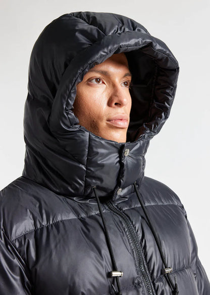 Hooded down jacket for men Pyrenex Evolve Black