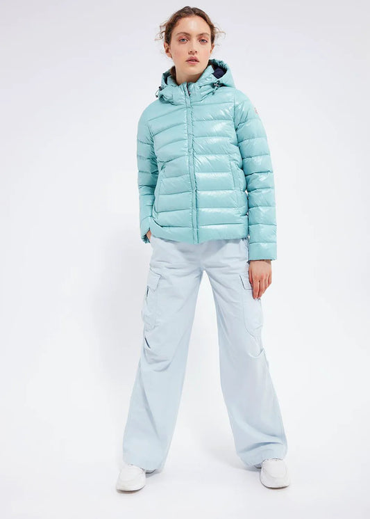 Shiny women's down jacket Pyrenex Spoutnic Aquifer