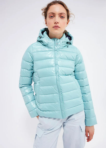 Shiny women's down jacket Pyrenex Spoutnic Aquifer