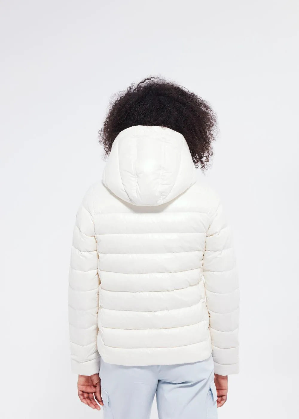 Pyrenex Spoutnic Milk women's shiny down jacket