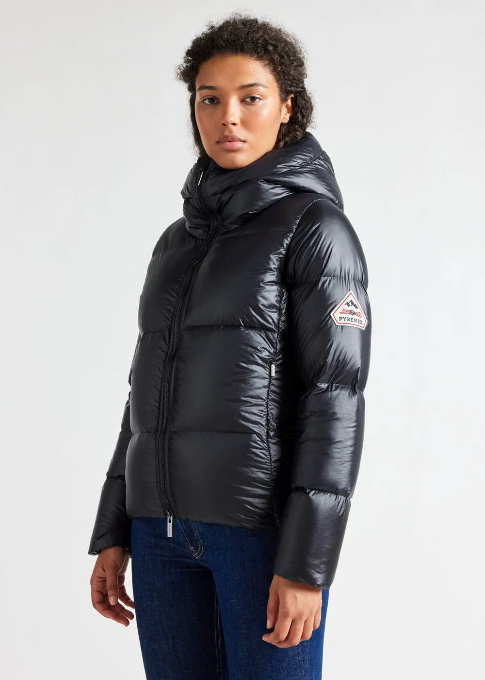 Women's hooded down jacket Pyrenex Karla Black