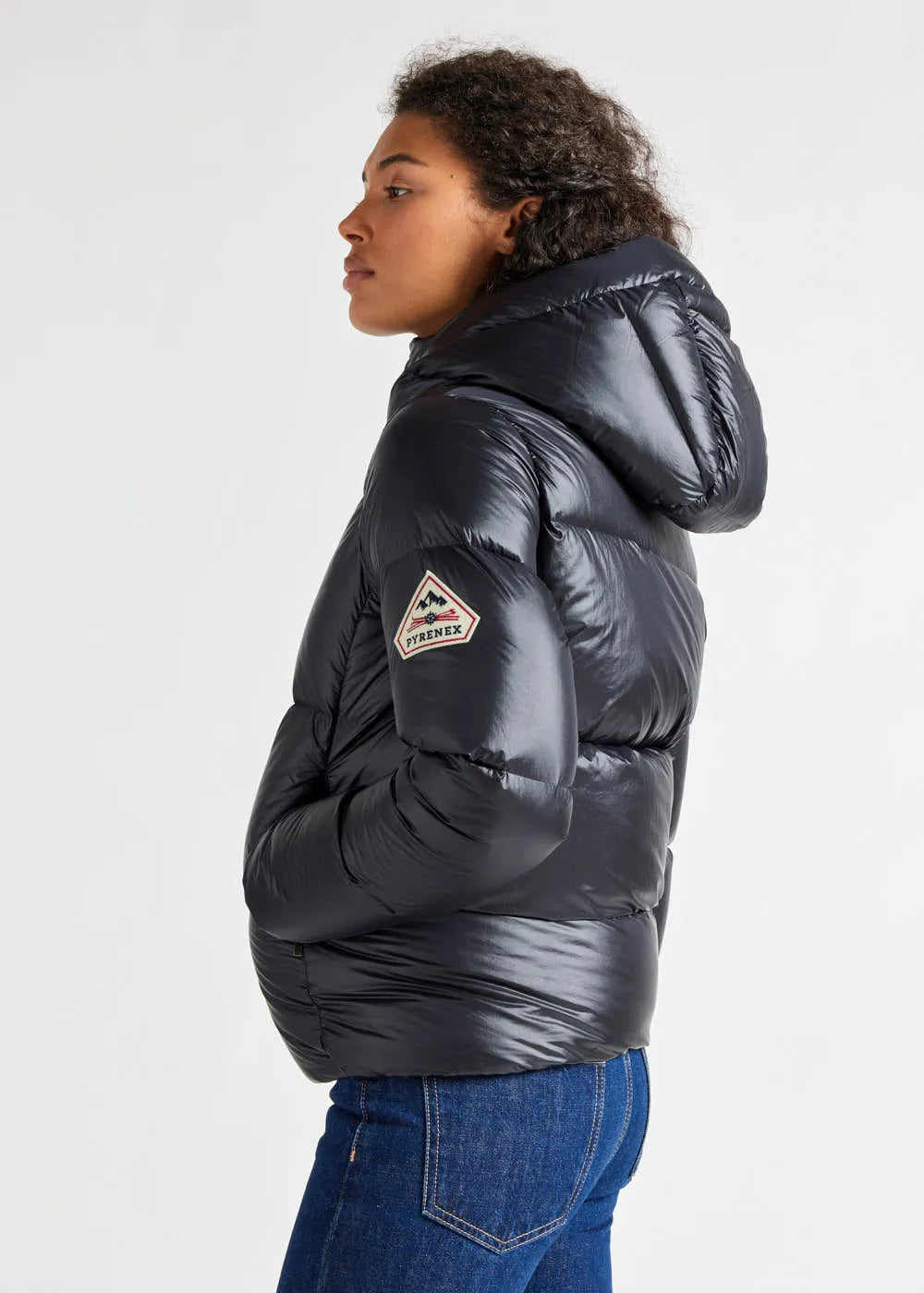 Women's hooded down jacket Pyrenex Karla Black