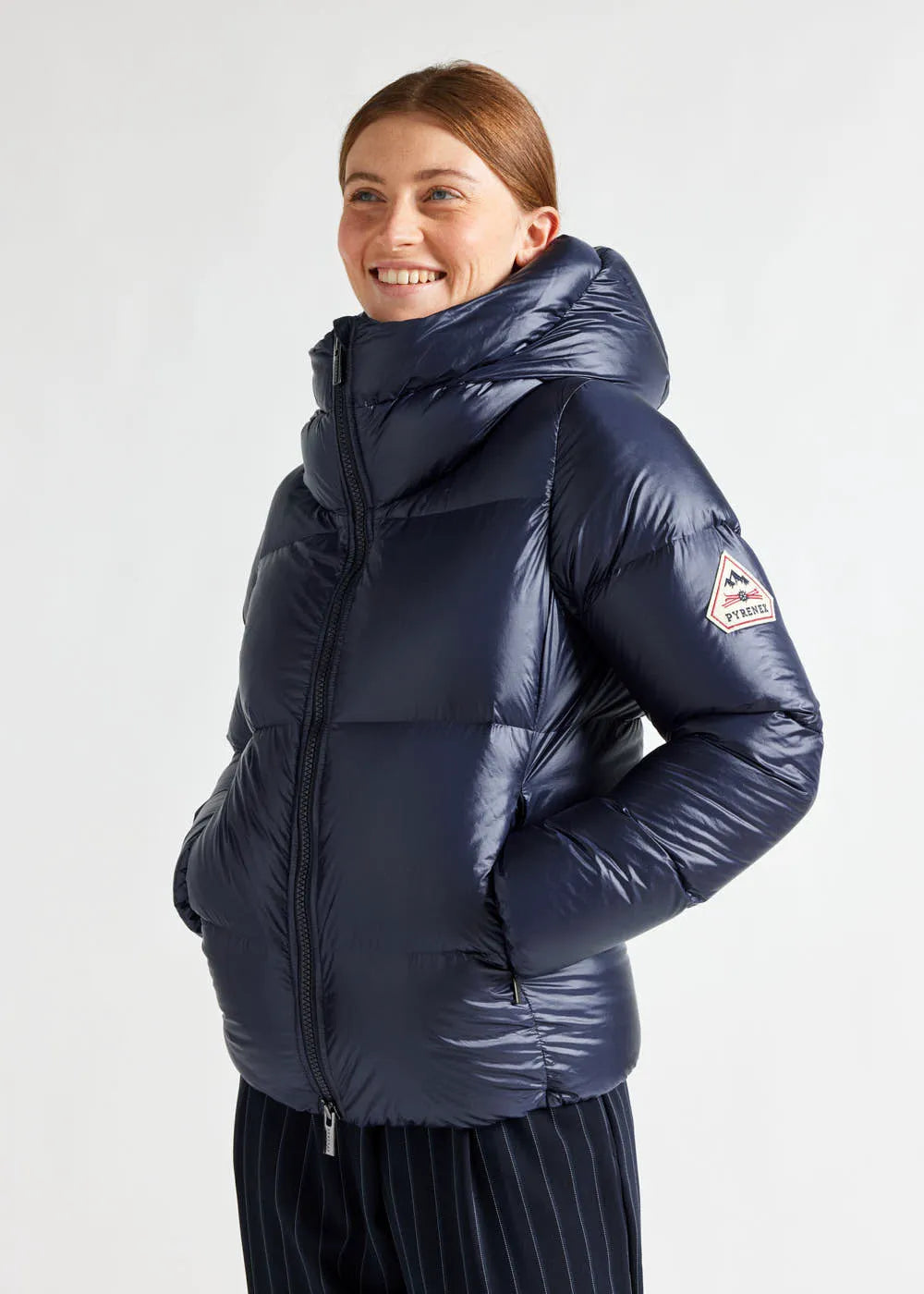 Pyrenex Karla women's hooded down jacket Amiral