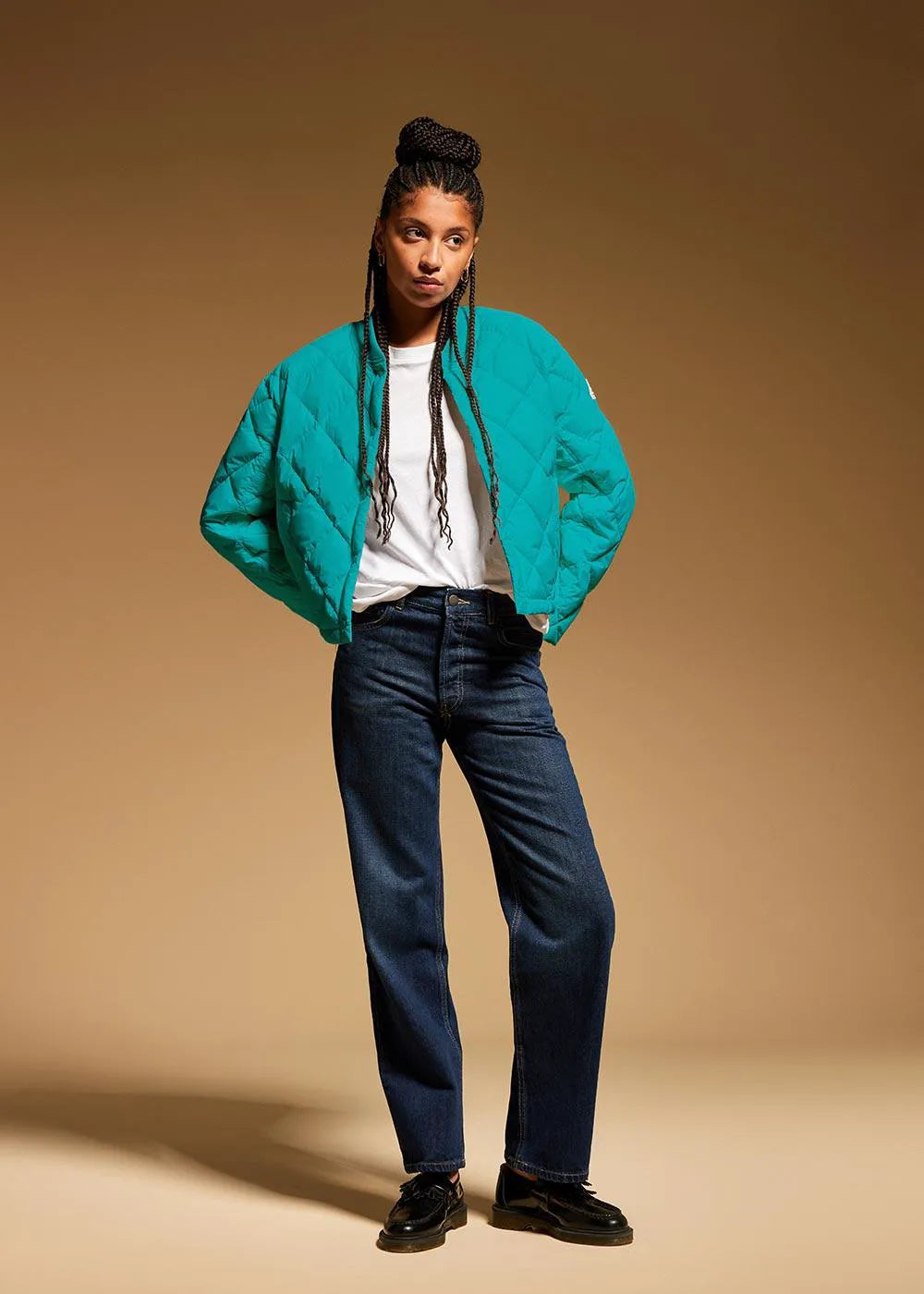 Lightweight women's cross-quilted down jacket Suzane Alhambra
