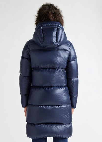 Pyrenex Tamara women's long down jacket Amiral