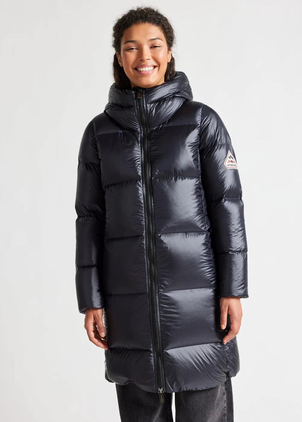 Pyrenex Tamara Black women's long down jacket