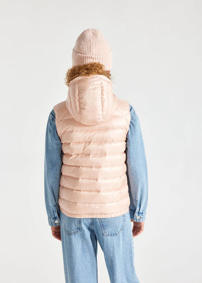 Pyrenex Cheslin Peach Whip children's sleeveless down gilet