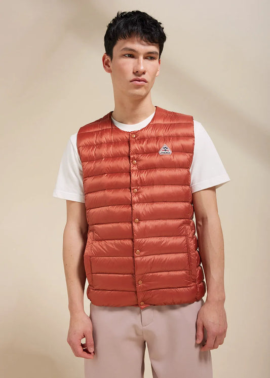 Aero Terracotta ultralight gilet for men