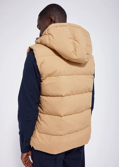 Pyrenex Spoutnic sleeveless down jacket with removable hood Iced coffee