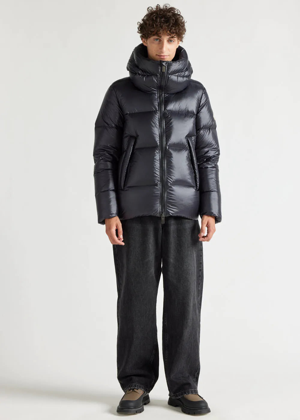 Men's natural down jacket Pyrenex Barry Black