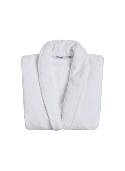 Hana white cotton bathrobe