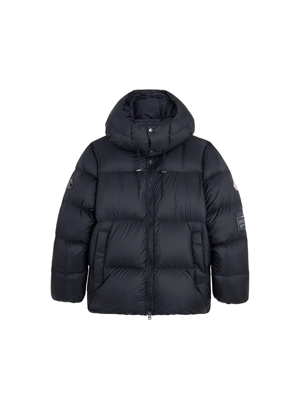 Unisex Shift Hooded Ripstop Pyrenex x Wildside black down jacket