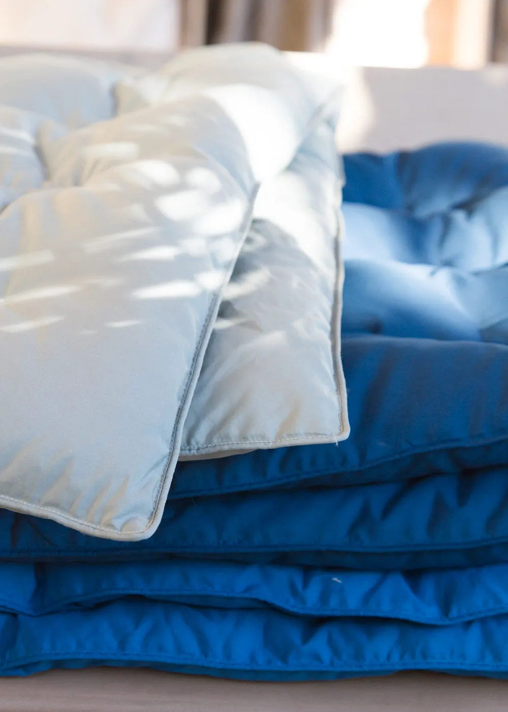 Caresse Bleu de Nîmes Plaid